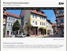 Tablet Screenshot of herzogs-ferienwohnungen.de